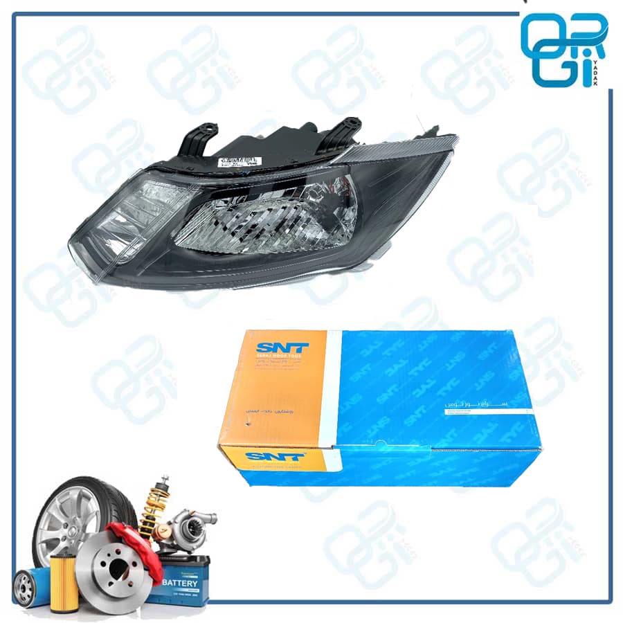 چراغ جلو کوییک بدون موتور چپ SNT