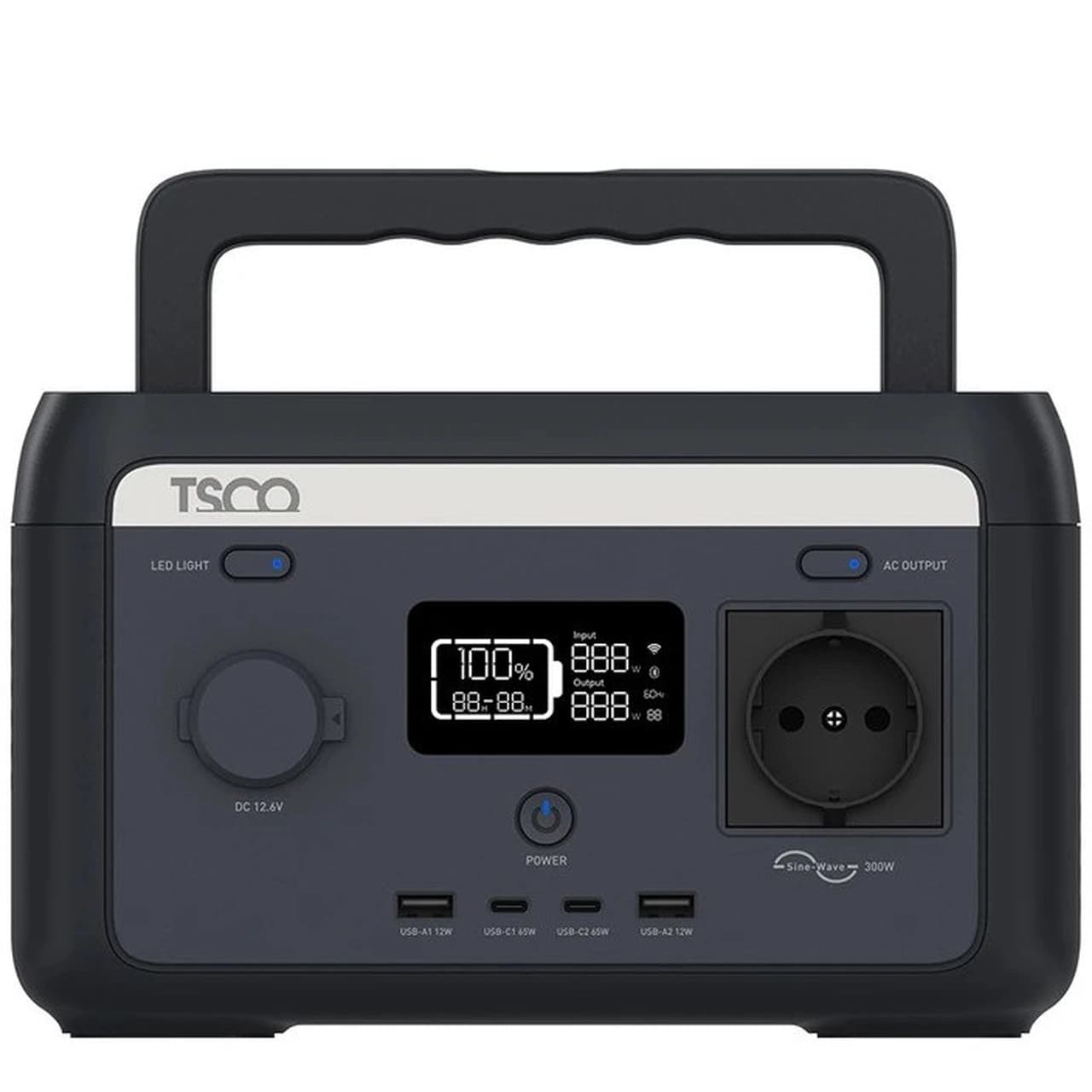 پاور استیشن TSCO 64000mAh مدل TST 301 300W – مشکی