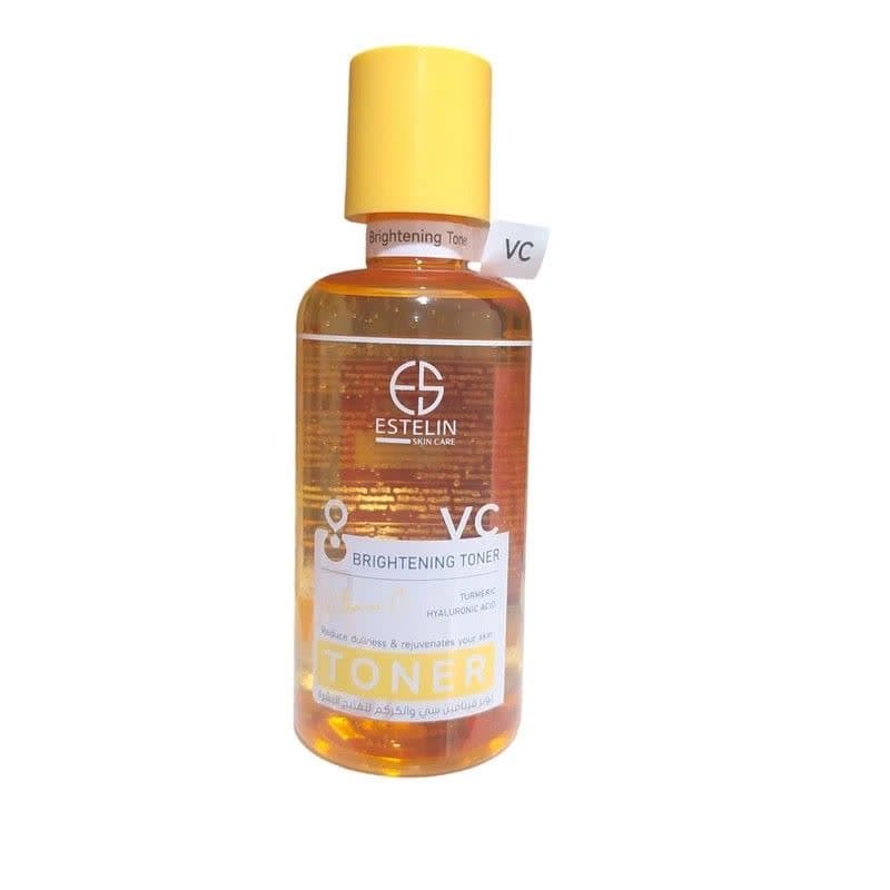 تونر روشن کننده و لایه بردار ویتامین سی استیلن ESTELIN VC BRIGHTENING TONER حجم 400 میلی لیتر