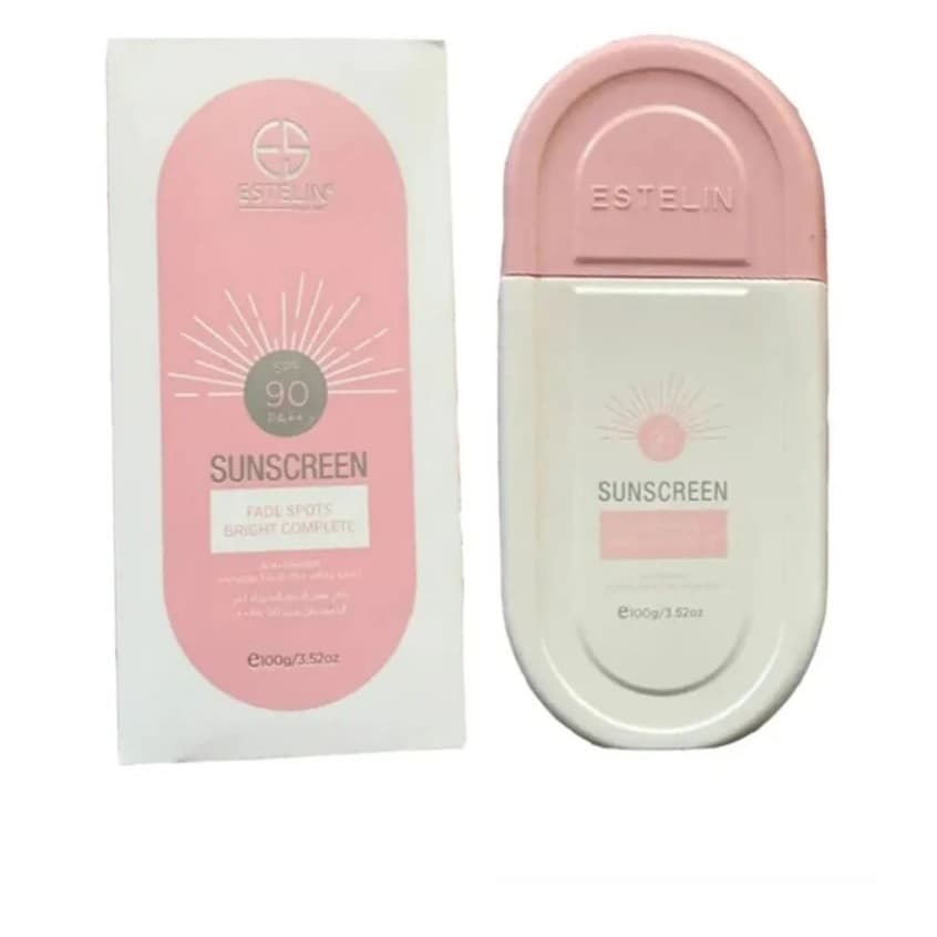 کرم ضد آفتاب ضد لک و روشن کننده صورتی استیلن ESTELIN FADE SPOTS BRIGHT COMPLETE SUNSCREEN spf90 مناسب انواع پوست حجم 100 میلی لیتر