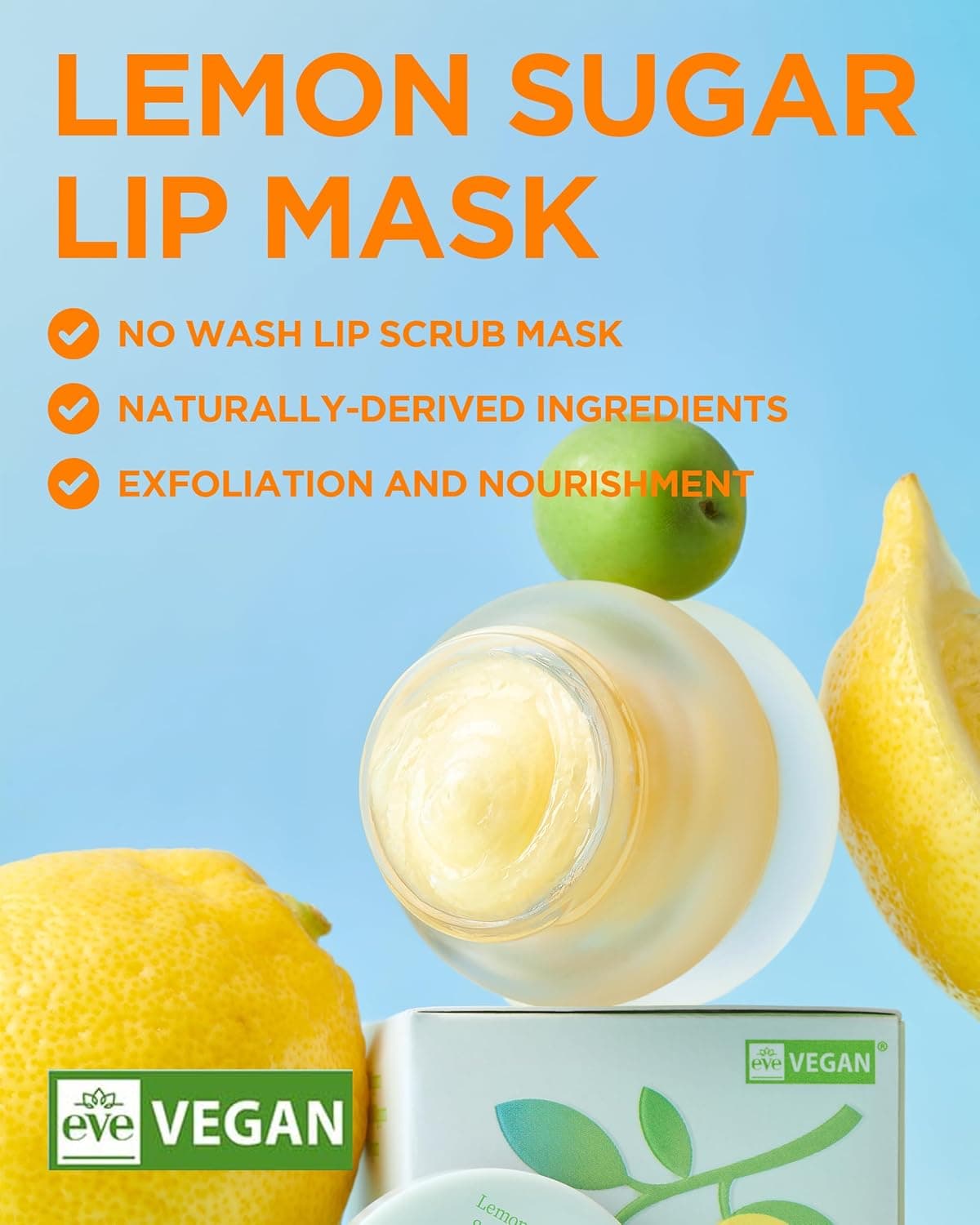 ماسک و اسکراب لب لیمو و شکر توکوبو TOCOBO Lemon Sugar Scrub Lip Mask حجم 20 میلی لیتر — تصویر ۳