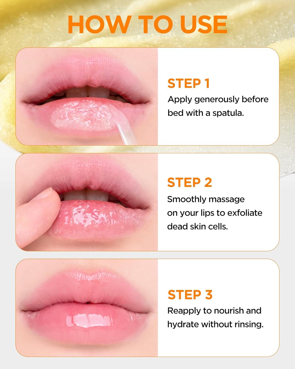 ماسک و اسکراب لب لیمو و شکر توکوبو TOCOBO Lemon Sugar Scrub Lip Mask حجم 20 میلی لیتر — تصویر ۵
