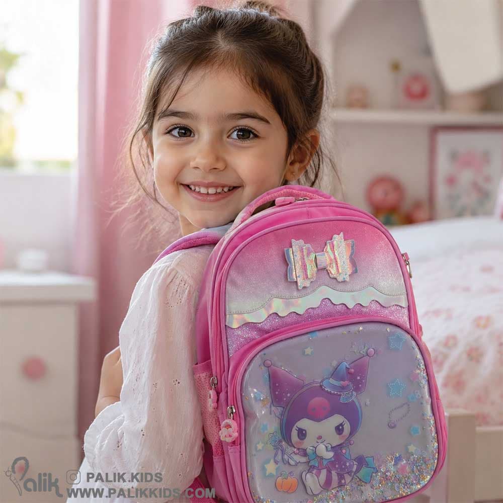 کوله پشتی کرومی صورتی آکواریومی — تصویر ۲