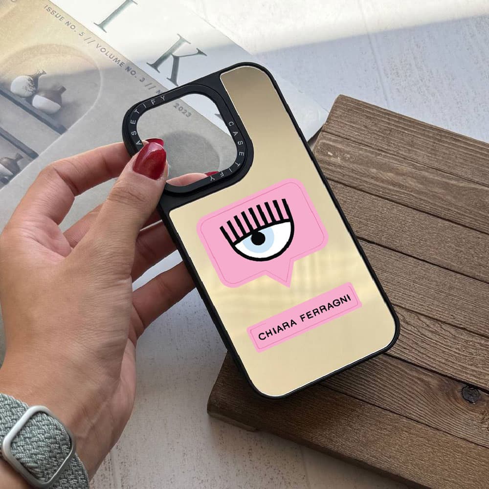 قاب آینه ای چاپی سفارشی (کد 0435) مدل chiara مناسب برای گوشی موبایل اپل آیفون Apple iPhone 7 / 8 / SE 2020 / 7 Plus / 8 Plus / X / XS / XR / XS Max / 11 / 11 Pro / 11 Pro Max / 12 / 12 Mini / 12 Pro / — تصویر ۲