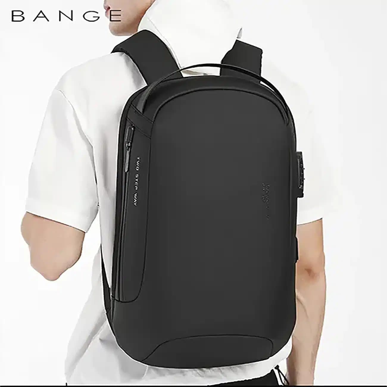 کوله پشتی لپ تاپ 15.6 اینچ بنج Bange اصل مدل BG-7225 با پورت USB و قفل — تصویر ۳