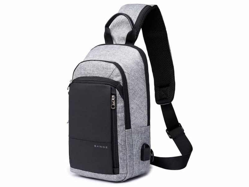 کیف کراس بادی مردانه بنج اصل BANGE BG-1911 با پورت USB — تصویر ۷