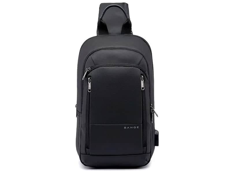 کیف کراس بادی مردانه بنج اصل BANGE BG-1911 با پورت USB — تصویر ۴