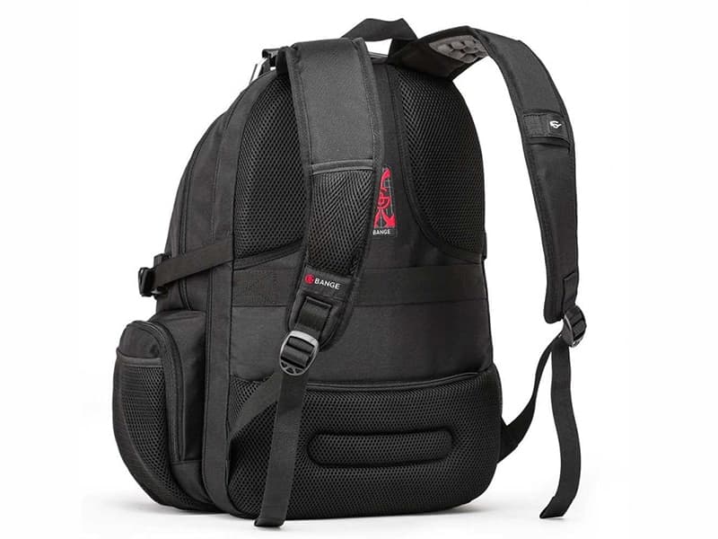 کوله پشتی لپ تاپ 17 اینچ و مسافرتی بنج Bange اصل BG-1901 با درگاه USB و AUX — تصویر ۷