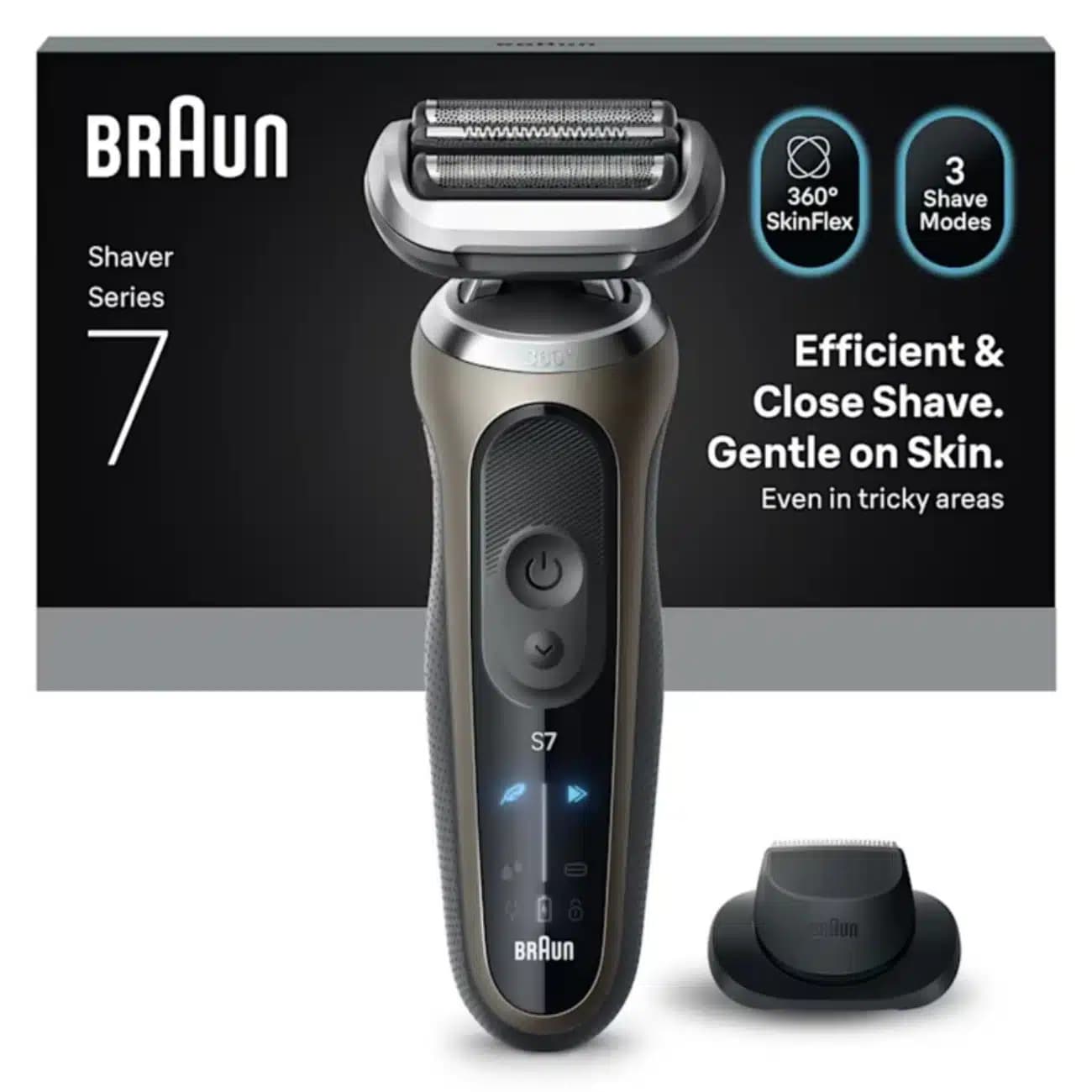 ریش تراش برقی براون braun مدل 72-C1200s با سری 360 SkinFlex — تصویر ۵