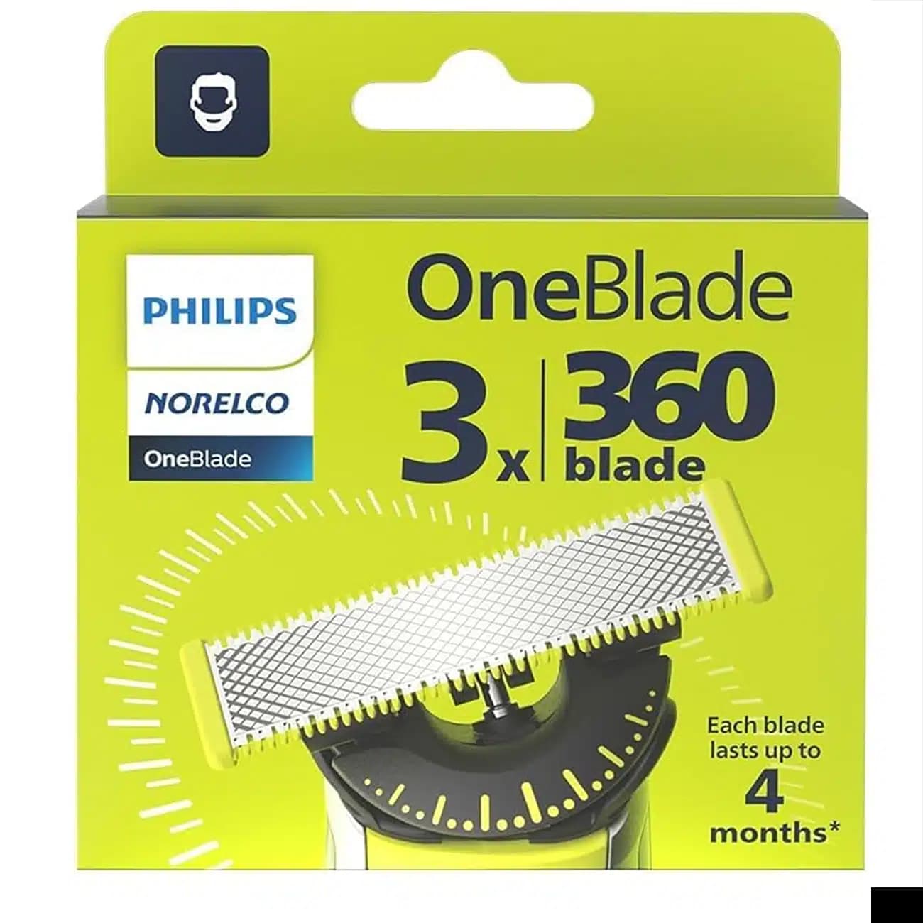 تیغ یدک وان بلید فیلیپس Philips مدل QP430/50 بسته 3 عددی — تصویر ۳