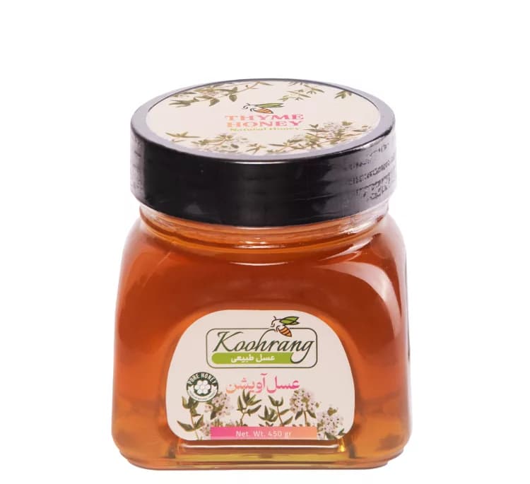 عسل طبیعی آویشن رویال کندو کوهرنگ وزن 450 گرم