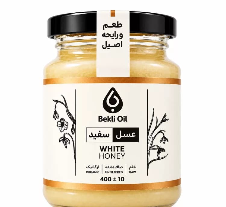 عسل سفید بکلی وزن 400 گرم