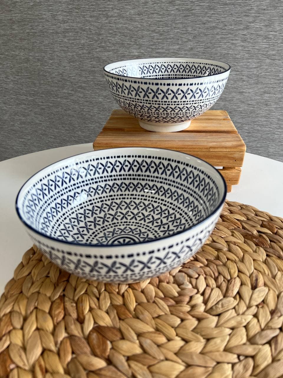 کاسه سالادخوری دنی هوم- طرح ایکس سرمه ای
