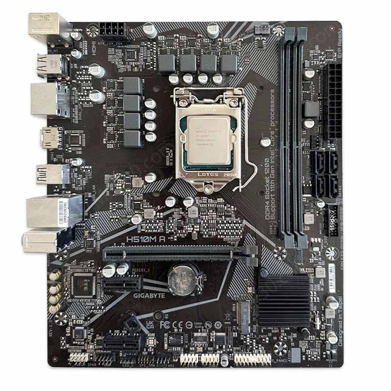 باندل مادربرد گیگابایت Gigabyte H510M-A + Core i5 11400F استوک