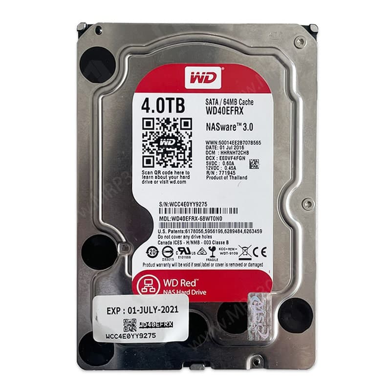 هارد 4 ترا قرمز وسترن Western Digital RED 4TB استوک