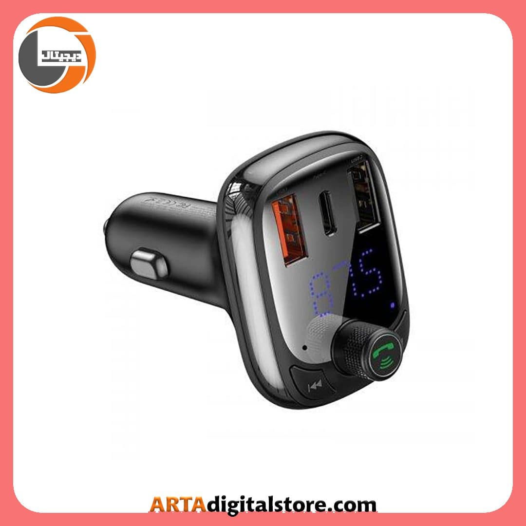 شارژر فندکی Baseus T-Typed QC4 CCTM-B01 With Bluetooth FM Player Black — تصویر ۴