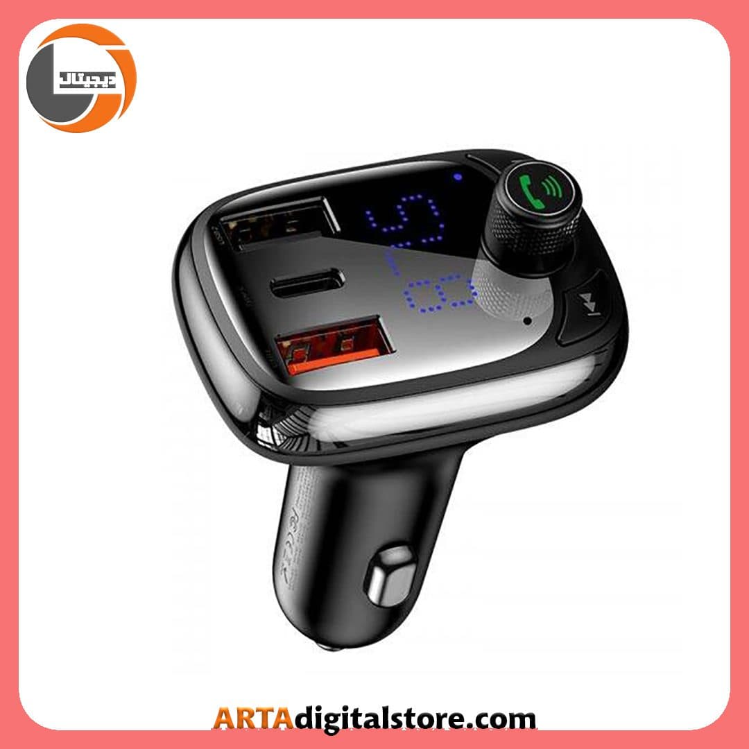 شارژر فندکی Baseus T-Typed QC4 CCTM-B01 With Bluetooth FM Player Black — تصویر ۶