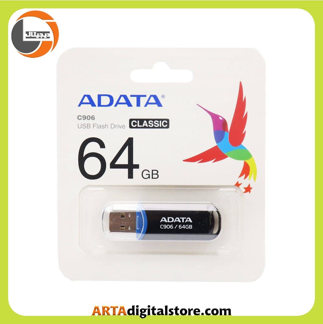 فلش مموری ADATA Classic C906 64GB Black — تصویر ۲