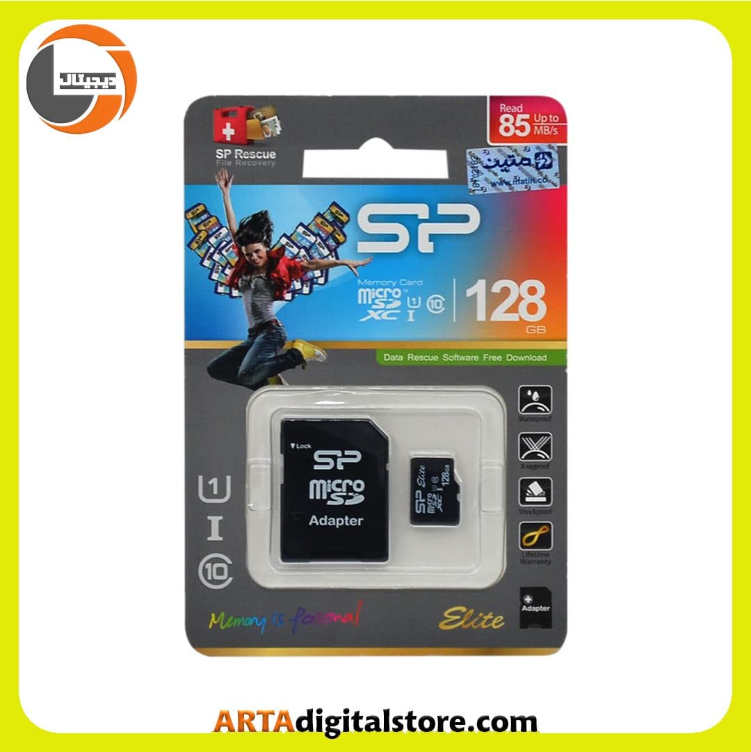 مموری کارت میکرو اس دی سیلیکون پاور Silicon Power Elite 128GB U1 C10 85MB/s
