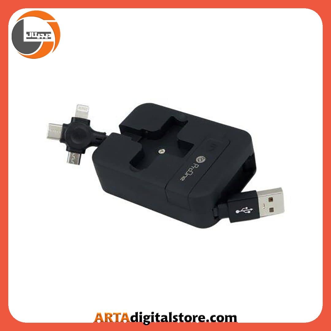 کابل 3 سر پرووان ProOne PCC365R 2.4A Black — تصویر ۷