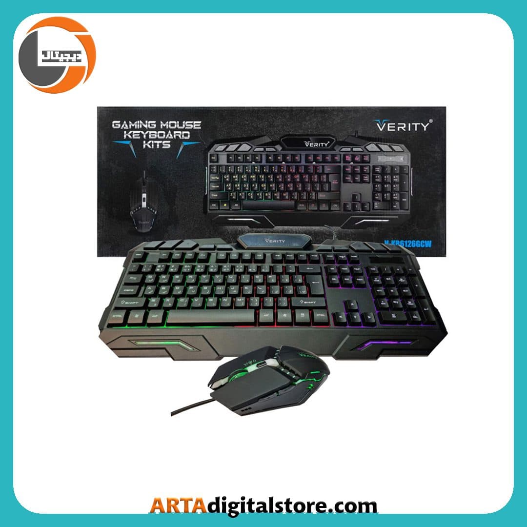 موس و کیبورد گیمینگ Verity Gaming V-KB6126GCW — تصویر ۲