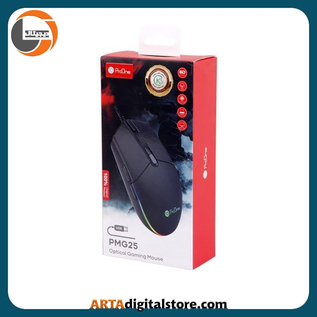 موس گیمینگ پرووان ProOne Gaming PMG25 Black — تصویر ۲