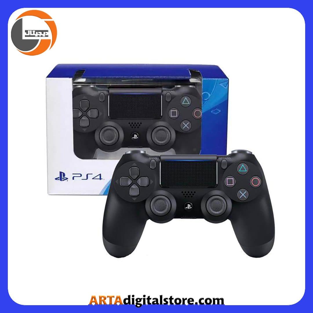 دسته بازی بی سیم PS4 Joystick Black — تصویر ۲