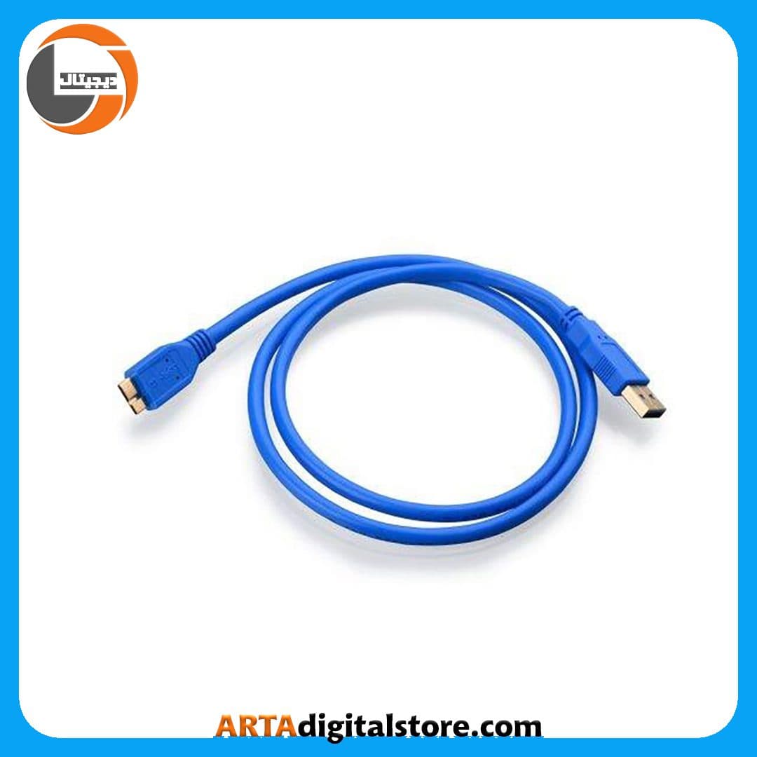 کابل هارد اکسترنال K-net USB3.0 Blue طول 1m — تصویر ۳