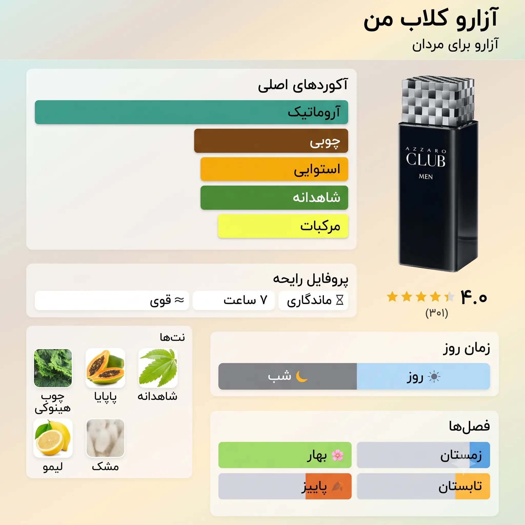 عطر ادکلن آزارو کلاب اصل| Azzaro Club — تصویر ۳