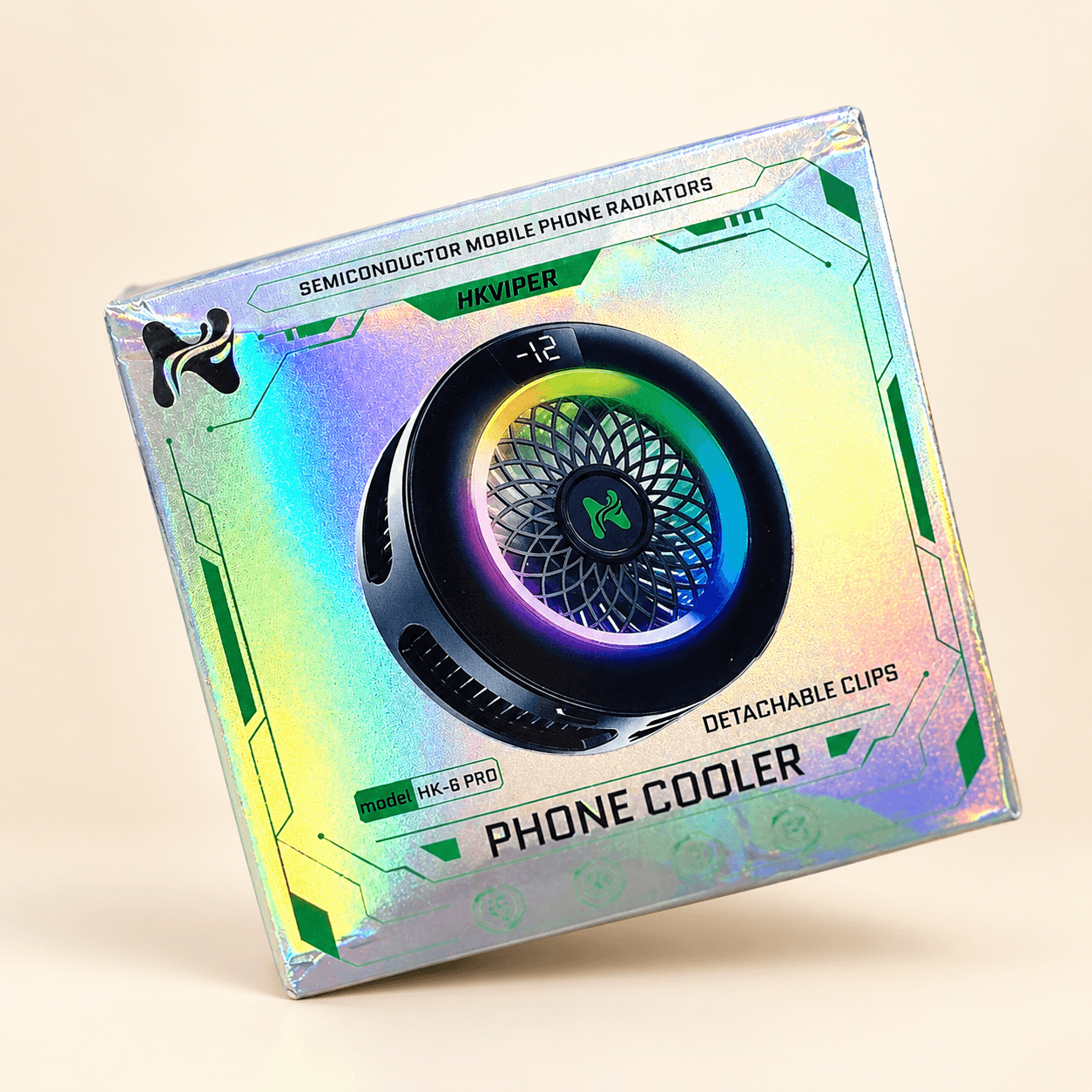 فن خنککننده رادیاتوری موبایل HK6-PRO مدل Magnetic Phone Cooler