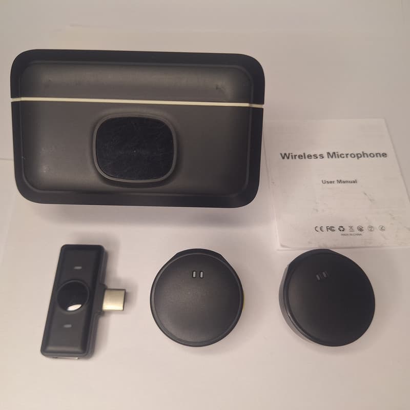 ست میکروفن بی سیم مدل pro3 با درگاه اتصال تایپ سی — تصویر ۵