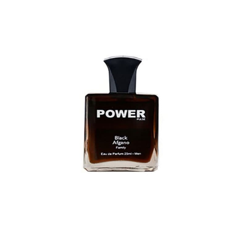 عطر جیبی مردانه پاور پالس مدل بلک افغان حجم 25 میلی لیتر