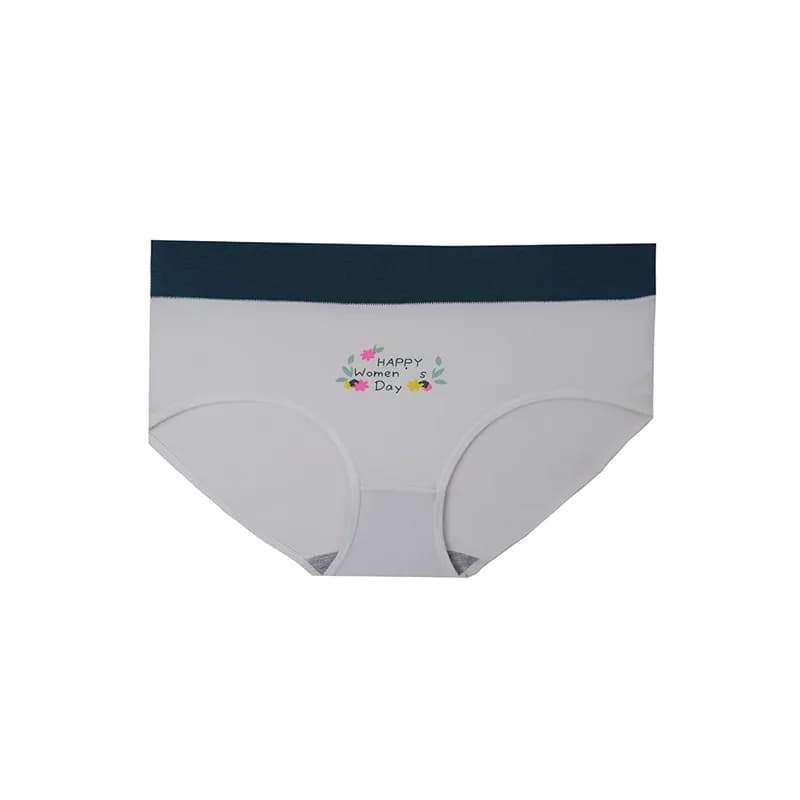 شورت زنانه اسلیپ نخی کمر پهن طرح برگ سایز Free Size