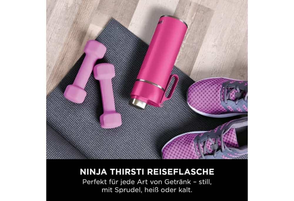 ماگ مسافرتی نینجا 530 میل رنگ سرخ آبی مدل Ninja Thrirsti DW1801 — تصویر ۲