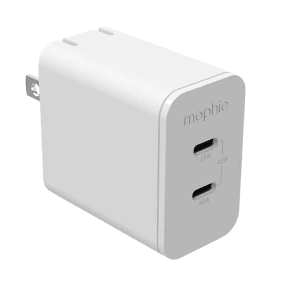 شارژر دیواری موفی 45 وات دو پورت مدل Speedport 45W 2-port GaN USB-C