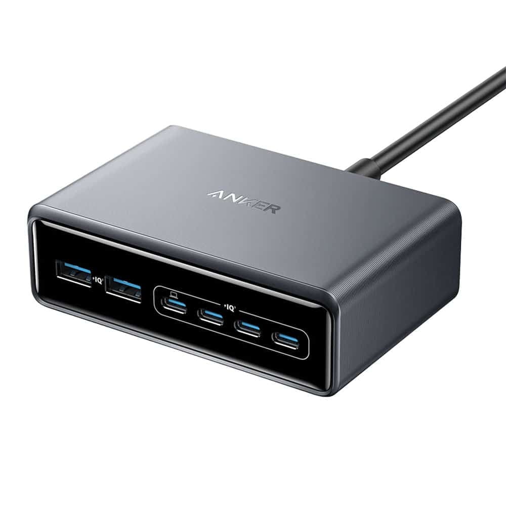 شارژر رو میزی 6 پورت انکر 200 وات مدل Supercharged Multi-Port Desktop Charging Station – A2683P41