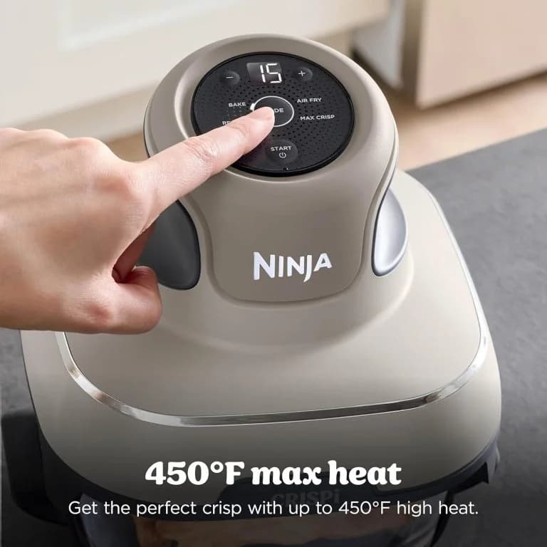 سرخ کن کریسپی نینجا رنگ کرم مدل Ninja Crispi 101 — تصویر ۳