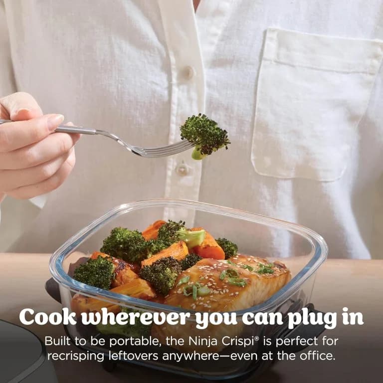 سرخ کن کریسپی نینجا رنگ کرم مدل Ninja Crispi 101 — تصویر ۶