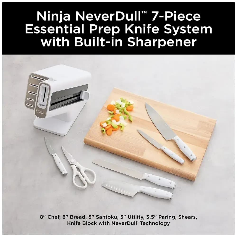 سرویس کارد نینجا 6 پارچه سفید مدل Ninja Knife Set 12007 — تصویر ۲