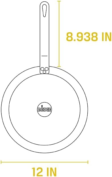تابه کربن استیل 38 سانتی لاج Lodge Carbon Steel Skillet — تصویر ۵