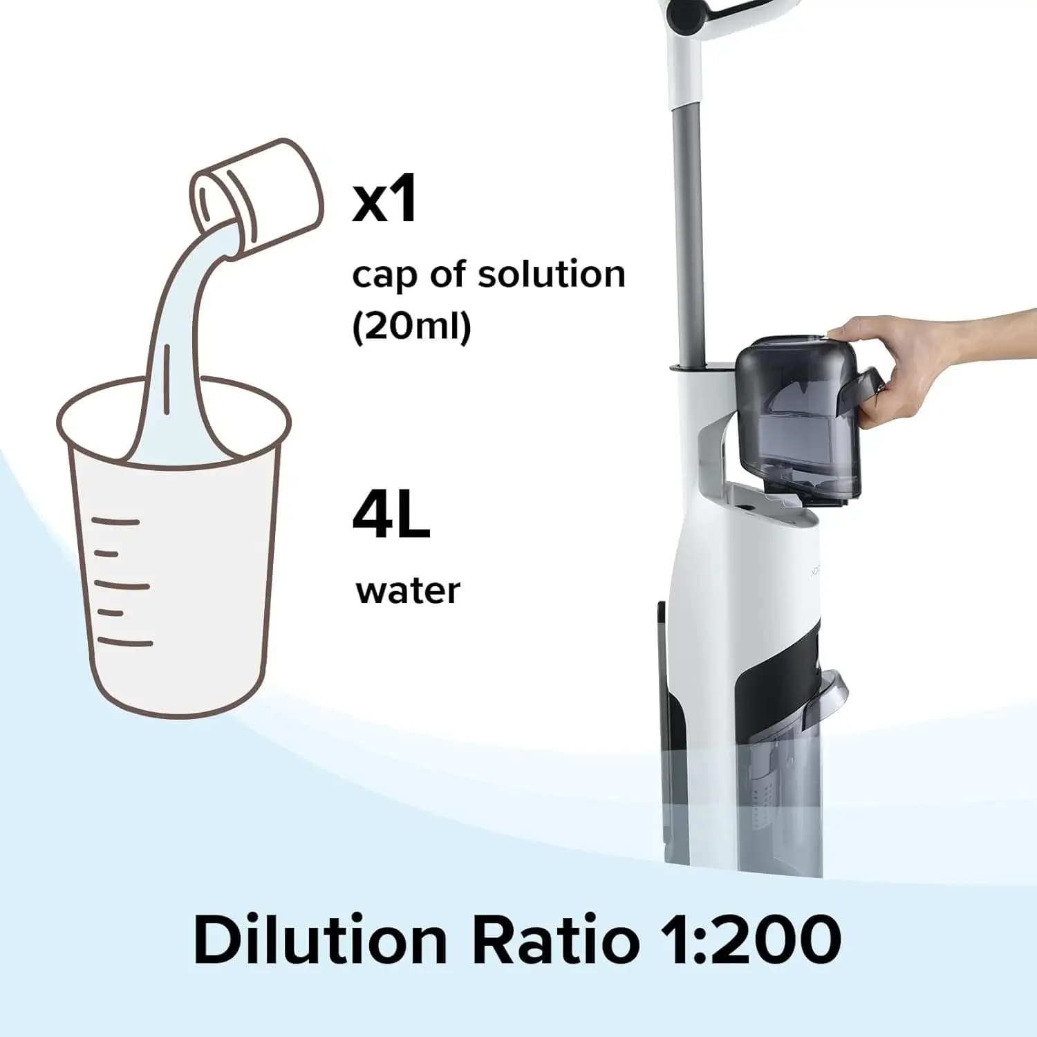 محلول شوینده کف اصل روبوراک 200 میلی لیتر Roborock Original Floor Cleaner — تصویر ۳