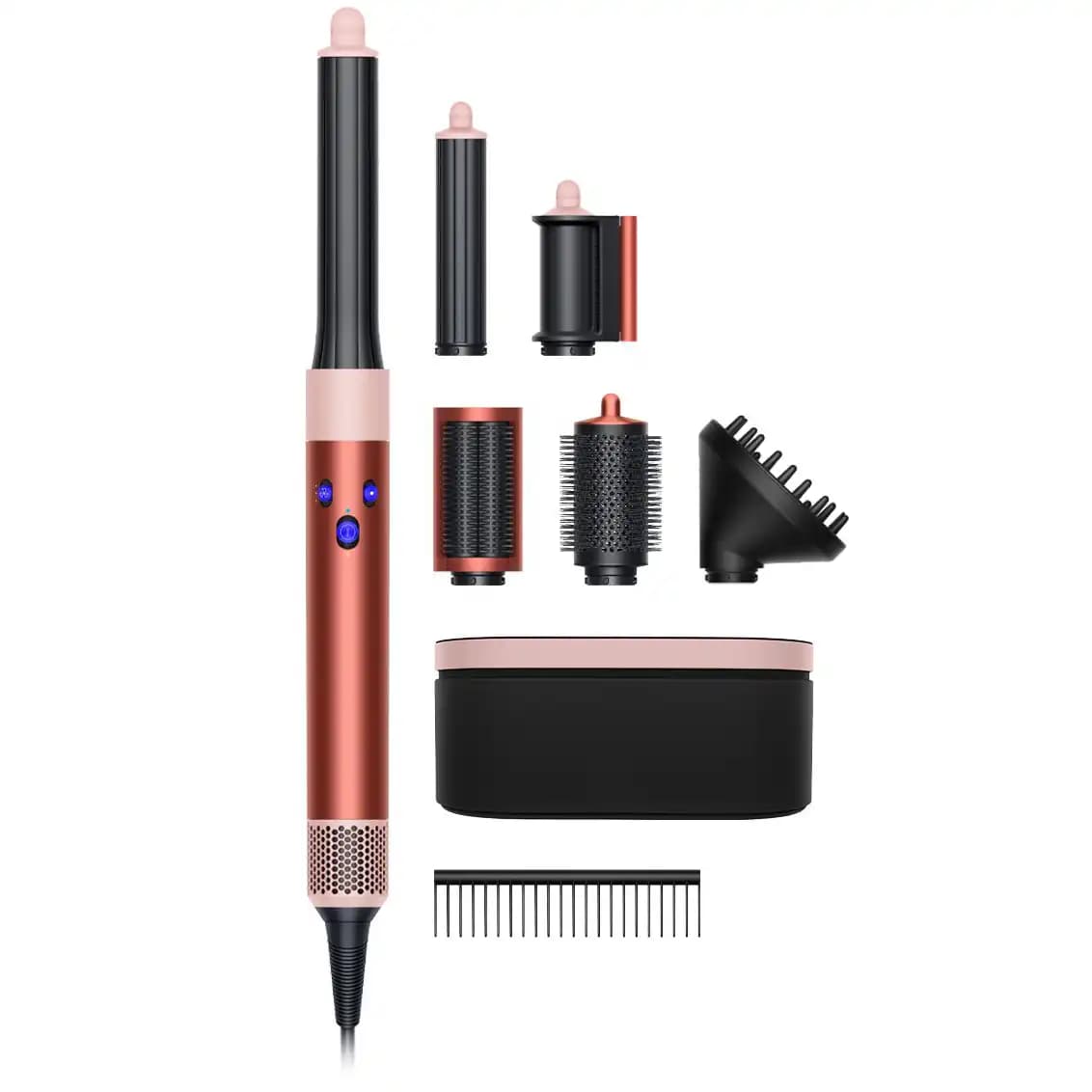 ست استایل مو و سشوار دایسون توت فرنگی (Strawberry Bronze / Blush Pink)مدل ولومایز (Volumise)