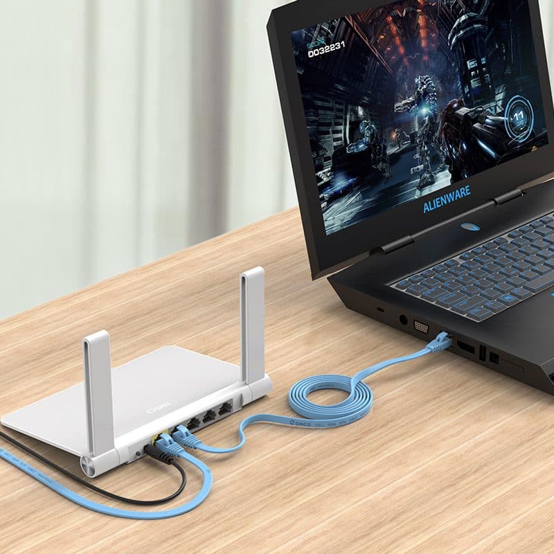 پچ کورد تخت CAT7 SSTP اوریکو مدل PUG-C7B-80 طول 8 متر — تصویر ۳