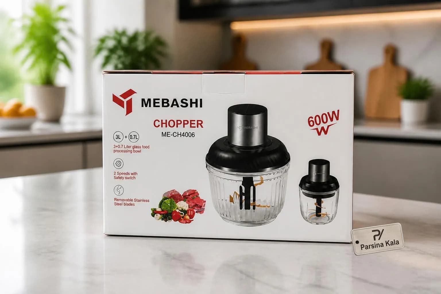 خردکن دوقلو مباشی مدل CH4006 — تصویر ۲