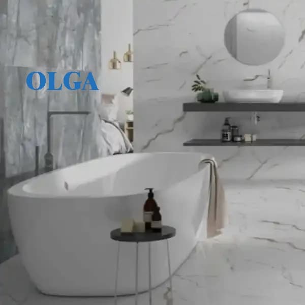 کاشی سرامیک دیوار سرویس بهداشتی و راهرو برندOLGAZENTO