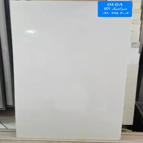 سرامیک الگا-سفید ساده برندOLGAZENTO