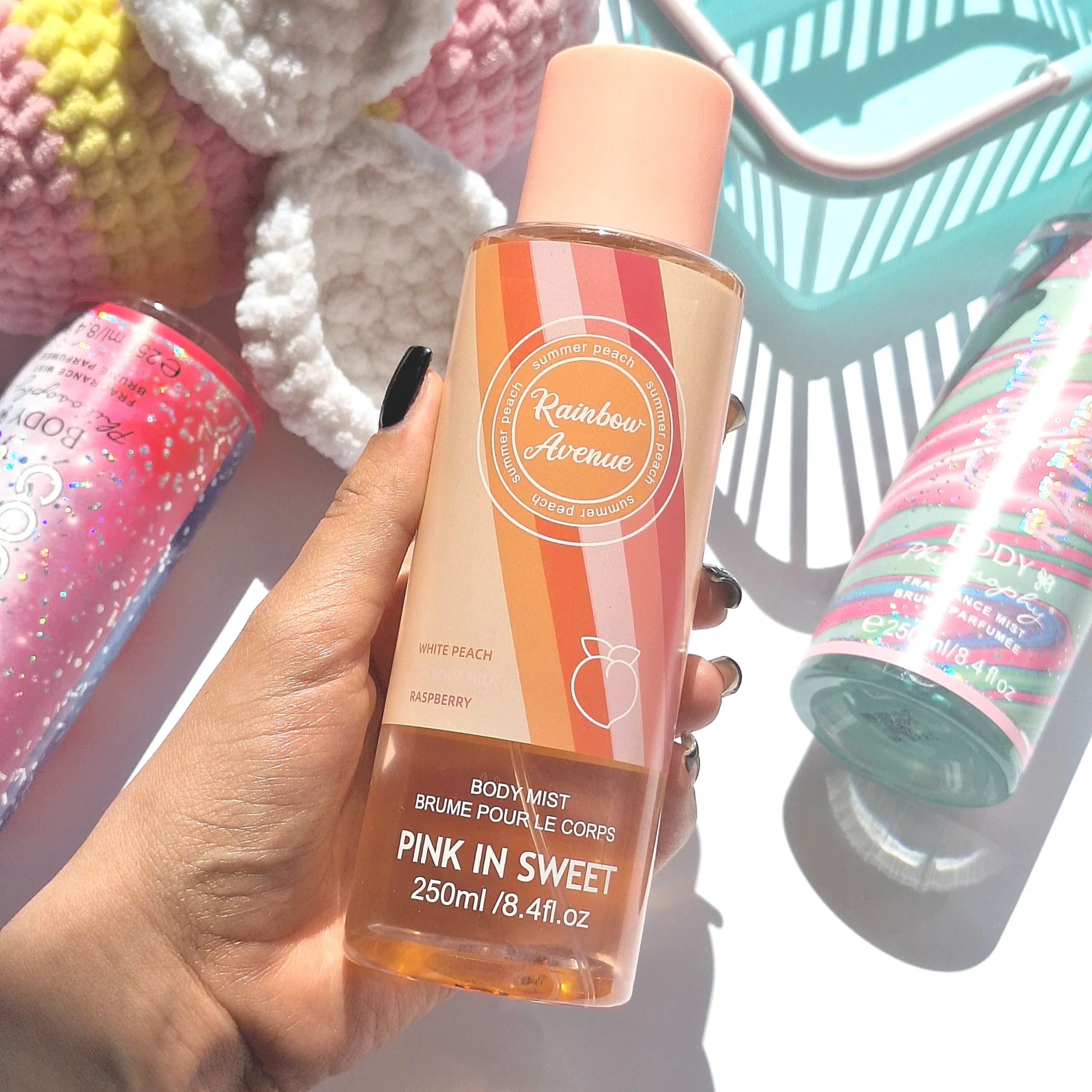 بادی اسپلش pink in sweet رایحه Rainbow Avenue