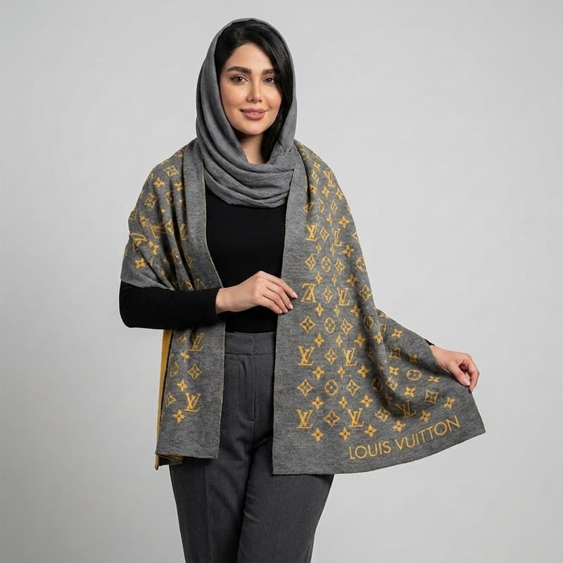 شال بافتنی زنانه مدل ۸۷۸ — تصویر ۵