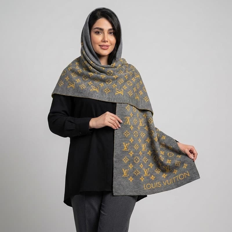 شال بافتنی زنانه مدل ۸۷۸ — تصویر ۱۱