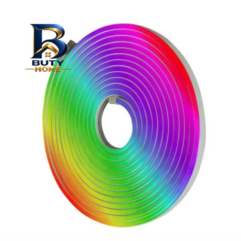 ریسه نئون فلکسی ۱۲ ولت مدل RGB کد RGB۱۲v طول ۵ متر اصل — تصویر ۲